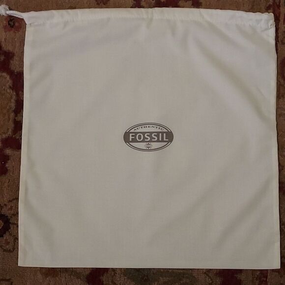 Fossil Drawstring Dustbag Beige Size L - Picture 1 of 4